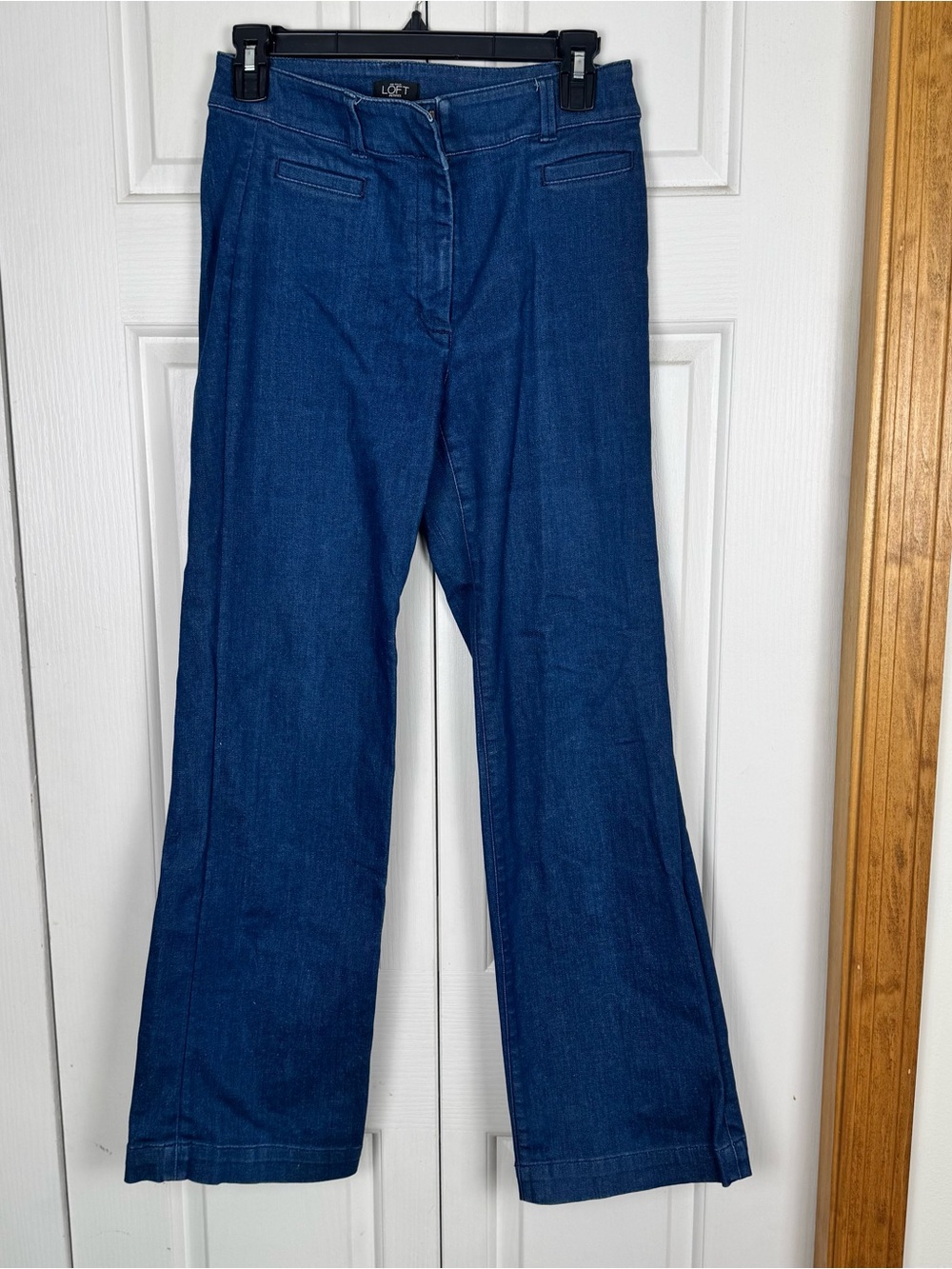 LOFT Navy Blue Wide-Leg Jeans